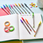 BIC Cristal Multicolour Stylos-bille Pointe Large (1,6 mm) - Encres classiques, fluos et fantaisie de couleurs assorties, pack d