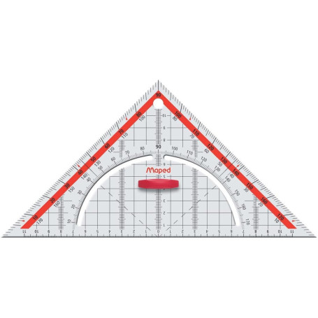 Maped 277737 Équerre Technic, hypoténuse : 160 mm