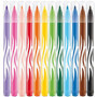 Maped - Combo Pack Color'Peps - 15 Crayons de couleur Infinity + 12 Feutres Lavables et Résistants au séchage - Pointe moyenne b