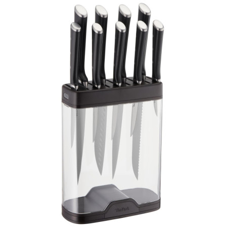 Tefal Ingenio Bloc pour couteaux Premium avec aiguiseur intégré (couteaux vendus séparément), Ice Force K2350204