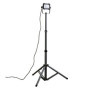 TIBELEC, 347660, Projecteur chantier télescopique LED 20W 4000°K, 1800 lumens, En polycarbonate et pied métal, Cordon longueur 2