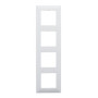 LEGRAND Cadre quadruple de la gamme Niloé Step pour installation composable, couleur blanche, 398274