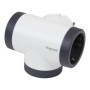 LEGRAND 694521 Adaptateurs avec 3 prises latérales 2P+T, rotatif, finition blanc/gris foncé