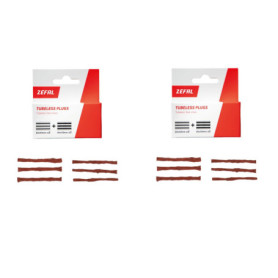 ZEFAL Pack Tubeless Plugs - Lot de Deux Boîtes de Mèches de Réparation pour Pneu Tubless - Mèches à Utiliser avec Un Kit de Répa