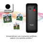 Energizer - Mobile E4 - Téléphone Senior Débloqué 2G - Bouton SOS - Batterie 1000 mAh - Clavier à Touches AR - Double Sim - Torc
