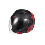 KSK Casque Jet DS ULTRASONIC COPPER & RED Noir et rouge
