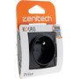 Prise simple 2P+T encastrable - à composer - métal Noir brossé - Kouro - Zenitech
