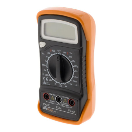 Zenitech 161072 Multimètre Multimètre antichoc 600V de CAT III Orange (noir)