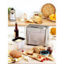 riviera&bar - Machine à Pain Inox 500W avec 18 Programmes, 3 Tailles (500g, 750g, 1kg), Maintien au Chaud 60min, Départ Différé 