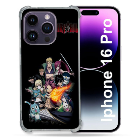 Cokitec Coque Renforcée pour Apple Iphone 16 Pro Manga Fairy Tail Logo Team