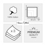Mouchoirs Tissu Homme Premium 100% Coton Peigné - 45cm x 45cm - 3 Pièces - Modèle A24