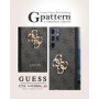 Guess GUHCS24L4GMGGR Coque Rigide pour S24 Ultra S928 Noir 4G Big Metal Logo