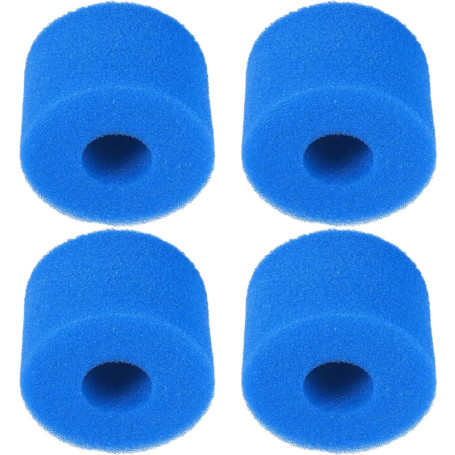 cyclingcolors 4X Filtre Mousse Ø10,8x7,3 cm 40PPI Compatible avec Intex Purespa S1 Spa Piscine Filtration Nettoyage