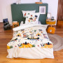 Parure de lit imprimée bi-Histoire 140x200 cm Enfant - Housse de Couette 140x200 cm + 1 Taie d'oreiller 63x63 cm Motif Indien et