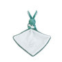 DOUDOU ET COMPAGNIE – Lapin avec Doudou Vert Sauge – Peluche Bébé Ultra Douce – Motif Fleuri – Cadeau Naissance Mixte – Lavable 