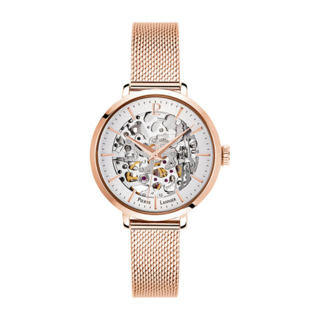 Pierre Lannier Femme Analogique Automatique Montre avec Bracelet en Acier Inoxydable Massif 313B928