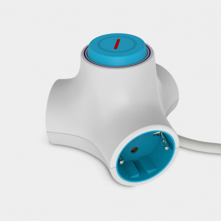 Rallonge 3 prises Schuko avec interrupteur KSIX MOLECULE 26,99 €