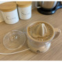 LITTLE BALANCE 8832 Little Juice, Presse agrume électrique, Grande capacité 0,7 L, Double rotation, 2 cônes interchangeables, Fo