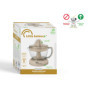 LITTLE BALANCE 8832 Little Juice, Presse agrume électrique, Grande capacité 0,7 L, Double rotation, 2 cônes interchangeables, Fo