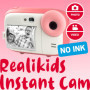 AGFA Photo Pack Realikids Instant Cam + 3 Rouleaux Papier Thermique ATP3WH supplémentaires - Appareil Photo Instantané Enfant, E