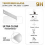 NEW'C Lot de 3, Verre Trempé pour Xiaomi Mi A3, Film Protection écran efficace contre les Rayures - sans Bulles - Ultra Résistan