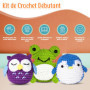 Packyart kit crochet débutant complet, DIY crochet animaux, loisirs créatifs, amigurumi débutant, cadeau DIY femme, set complet,