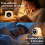 ANTIKOLOR réveil Enfant Jour Nuit - Veilleuse Enfant - Reveil educatif - Sommeil bébé - Deux alarmes - Machine de Sommeil - réve