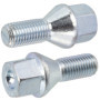AERZETIX - C66676 - Lot de 2 boulons de roue M12x1.5 mm - pour clé: 17 mm - compatible avec 10 08 504, 47 09 077, 47 11 538 - mé