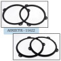 AERZETIX - C11622 - Lot de 2 Adaptateurs/supports pour haut-parleurs de voiture Ø165 mm - côté de montage portière avant - compa