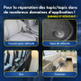 ATG® Kit Réparation Siège Auto Tissu Multicolore 13 Pièces | Répare Brûlures, Trous, Fissures, Usure | Kit Tapis Voiture, Coussi
