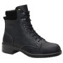 ELTEN NIKOLA Black Mid ESD S2 Chaussures de sécurité pour femme en cuir avec embout en acier léger et élégant Noir Pointure 39
