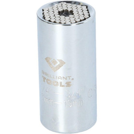 BRILLIANT TOOLS BT021899 Douille universelle 3/8", 7 - 19 mm [Powered by KS TOOLS]