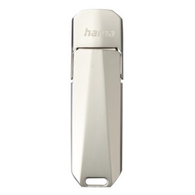 Hama Uni-C Deluxe Clé USB 3.1 - Flash Drive 256 Go, Vitesse jusqu'à 90 Mo/s, Clef avec connecteur USB C, pour PC/Mac - Argenté