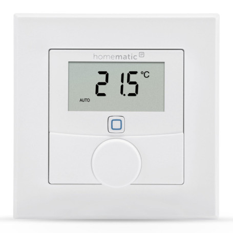 Homematic IP Smart Home 156669A0 Thermostat Mural numérique avec capteur d'humidité, Chauffage au Sol avec Application, Alexa, G