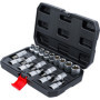 BGS Diy 95100 | Jeu d’embouts/de douilles | 12,5 mm (1/2") | profil en T (pour Torx) / Profil E | 19 pièces