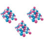 Knorrtoys 56741 Lot de 300 balles Rose/crème/Bleu Clair Ø 6 cm