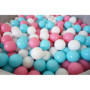 Knorrtoys 56741 Lot de 300 balles Rose/crème/Bleu Clair Ø 6 cm