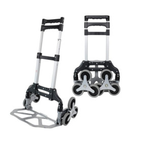 Dönges Chariot d'escalier robuste avec charge maximale de 75 kg | Diable pliable avec corde d'extension pour un maintien sûr | T