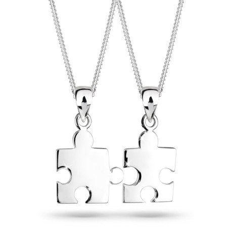 Elli Collier Femme Partenaires Pièces de Puzzle en Argent Sterling 925