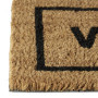 Relaxdays Paillasson fibres de coco étroit WELCOME tapis de sol porte entrée essuie-pieds dessous antidérapant caoutchouc PVC in