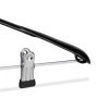 Relaxdays Cintres pour costumes revêtement antidérapant métal 42 cm lot de 10, noir