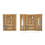 Relaxdays Range-couvert, bambou, extensible, organiseur pour tiroir, séparateur, HLP 6,5x57,5x43 cm, nature
