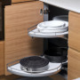 Relaxdays Lot moules à charnière, 8 Plats, diamètre: 14/16/18/20/22/24/26/28 cm, inoxydables, antiadhésifs, Anthracite