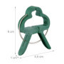 Relaxdays Pinces pour Plantes, Lot de 120, Larges Clips, 4,5 x 6 cm, Attaches pour Pieds de tomates, Jardin, Vert