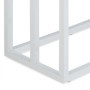 Relaxdays Porte-Serviettes, 3 Barres, Acier, H x L x P : 82,5 x 46 x 21 cm, Support sèche-draps de Bain à Poser, Blanc