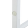 Relaxdays Porte-Serviettes, 3 Barres, Acier, H x L x P : 82,5 x 46 x 21 cm, Support sèche-draps de Bain à Poser, Blanc