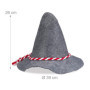 Relaxdays Chapeau Bavarois ou tyrolien, pour Le Carnaval, Accessoire pour Une Tenue Bavaroise, Lot de 9, Gris