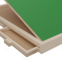 Relaxdays Plateau pour Puzzle allant jusqu'à 1 000 pièces, Ergonomique, 4 tiroirs, Bois de pin, Nature et Vert