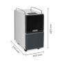 TROTEC TTK 122 E Déshumidificateur d'air, Déshumidificateur Electrique, Déshumidificateur Portable, Absorbeur d'humidité, Déshum