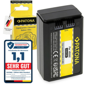 PATONA Batterie VB30 Compatible avec Godox V1 Pro, V1, V850III, V860III Flash Rond pour Appareil Photo | USB-C, 7,2V 3000mAh Li-